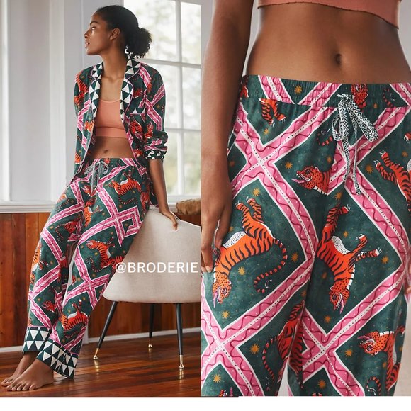 Anthropologie Other - Anthropologie Corinne Lent Tigress Flannel pajamas PANTS only